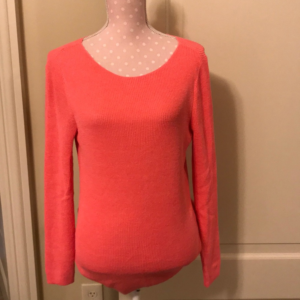 NWOT GAP Coral Fitted Sweater, M